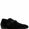 Steve Madden Men's Linc Velvet Bit Embellished Dress Slip-Ons
