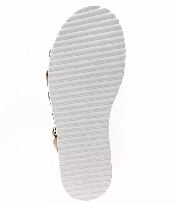 Steve Madden Kaydee Leather Fisherman-Inspired Straps Cork Platform Sandals