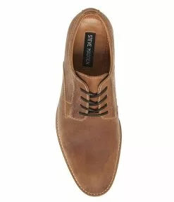 Steve Madden Men's Kacion Leather Plain Toe Lace-Up Oxfords