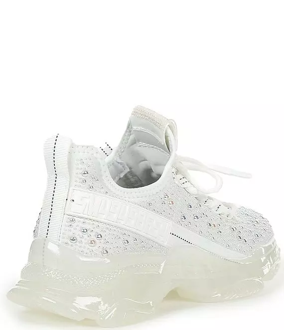 Steve Madden Maxima-P Pearl Embellished Chunky Platform Sneakers
