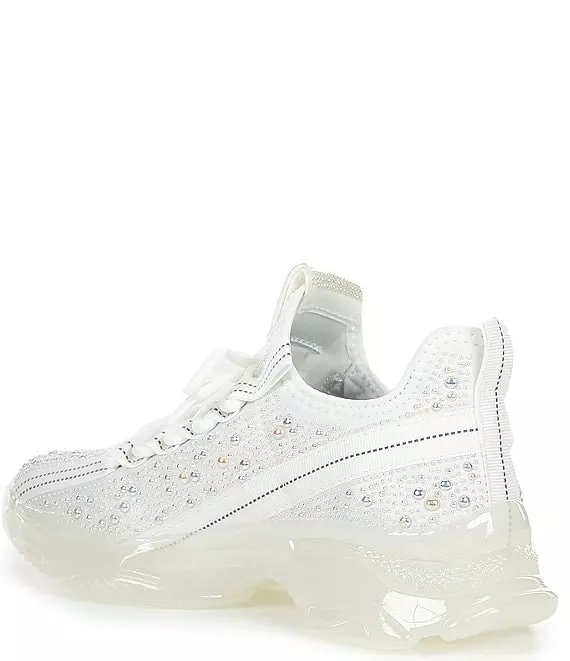 Steve Madden Maxima-P Pearl Embellished Chunky Platform Sneakers - Afbeelding 5