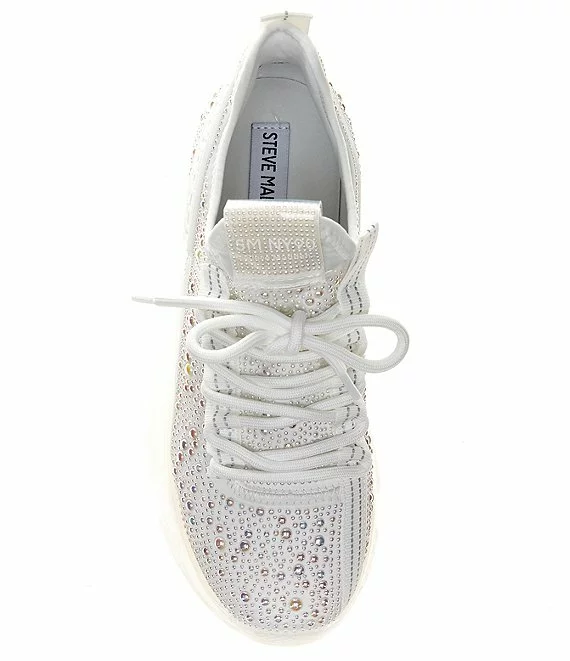 Steve Madden Maxima-P Pearl Embellished Chunky Platform Sneakers - Afbeelding 2