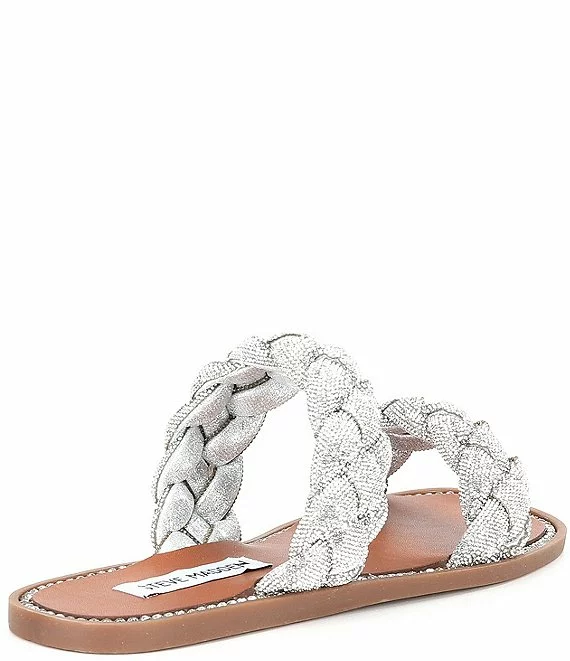 Steve Madden Newbie Rhinestone Embellished Slide Sandals - Afbeelding 2