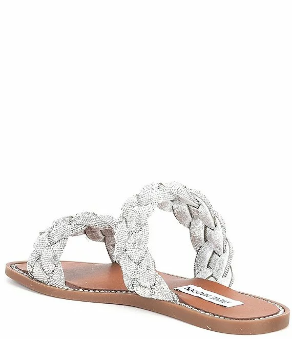 Steve Madden Newbie Rhinestone Embellished Slide Sandals - Afbeelding 6