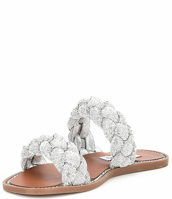 Steve Madden Newbie Rhinestone Embellished Slide Sandals - Afbeelding 5