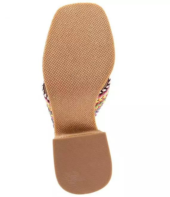 Steve Madden Rosy Rainbow Woven Cork Platform Sandals - Afbeelding 3
