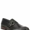 Steve Madden Men's Xayden Leather Monk Strap Slip-On Dress Shoes