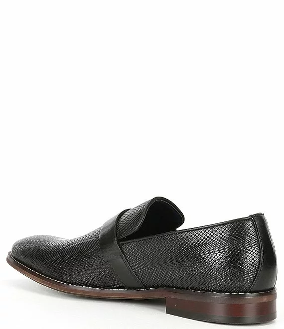 Steve Madden Men's Xayden Leather Monk Strap Slip-On Dress Shoes - Afbeelding 4