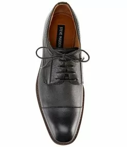 Steve Madden Men's Navin Leather Cap Toe Oxfords