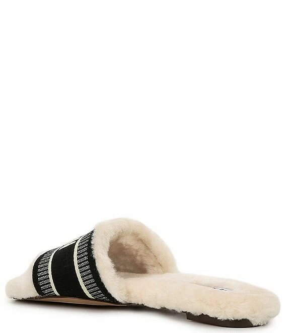 Steve Madden London Knox-F Fur Lined Flat Slide Sandals - Afbeelding 3