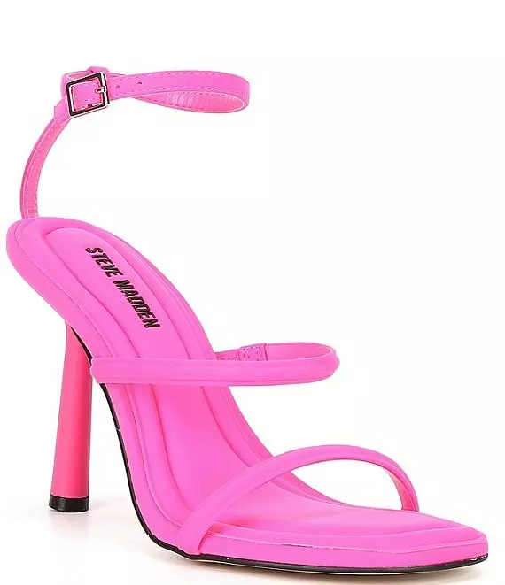 Steve Madden Briella Neoprene Double Strap Stiletto Dress Sandals - Afbeelding 4