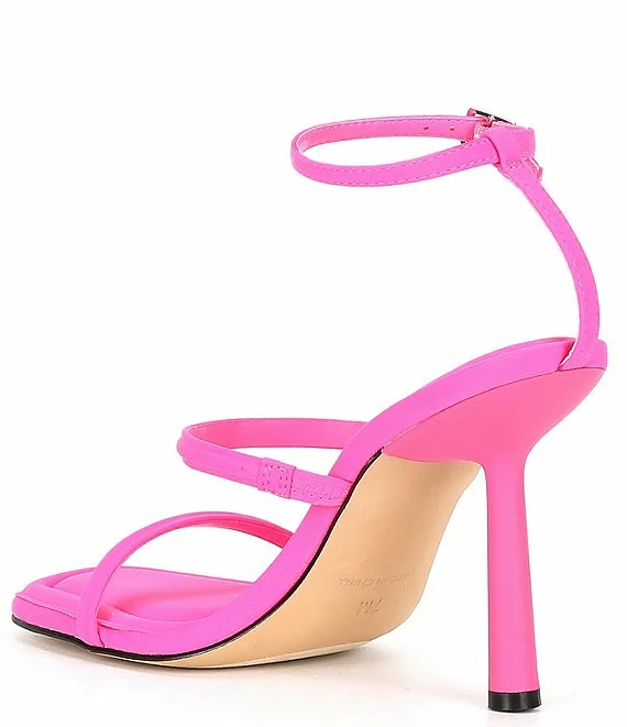 Steve Madden Briella Neoprene Double Strap Stiletto Dress Sandals - Afbeelding 5