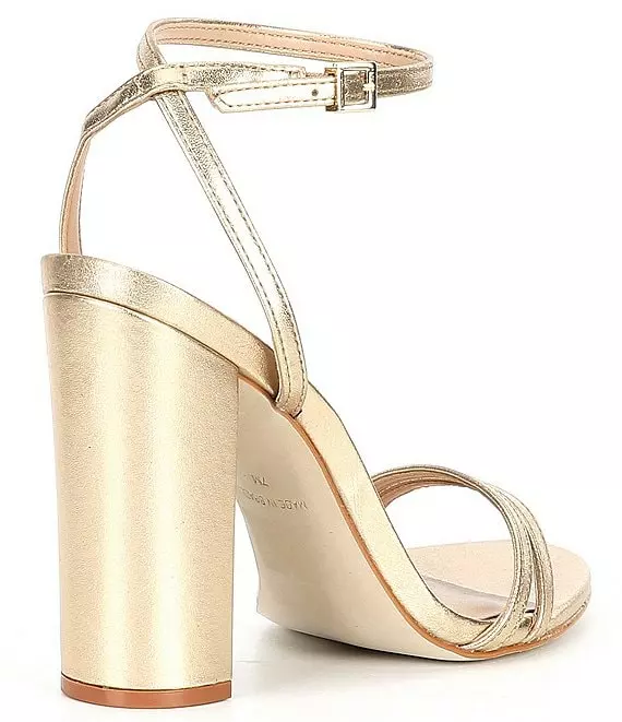 Steve Madden Candid Metallic Leather Ankle Strap Dress Sandals - Afbeelding 3