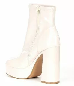 Steve Madden Bianca Patent Platform Booties