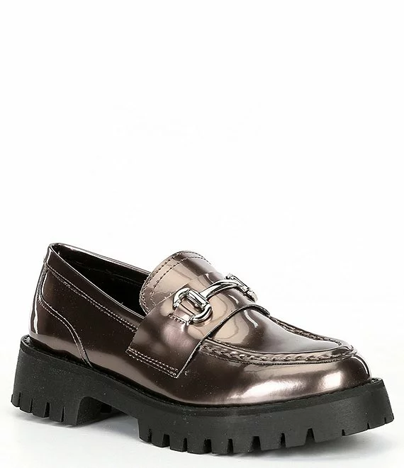 Steve Madden Lando Bit Buckle Lug Sole Platform Loafers - Afbeelding 3