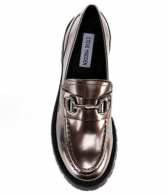 Steve Madden Lando Bit Buckle Lug Sole Platform Loafers - Afbeelding 4