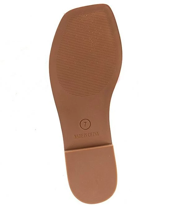 Steve Madden Sandra Leather Flat Slide Sandals - Afbeelding 6