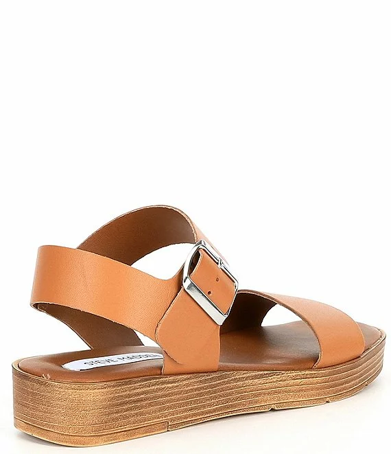 Steve Madden Keenan Leather Platform Sandals