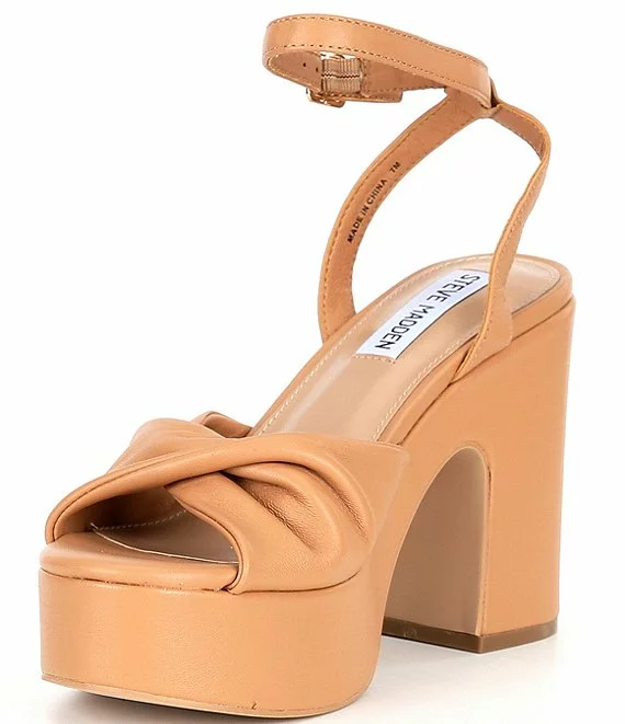 Steve Madden Caelan Leather Platform Dress Sandals - Afbeelding 5