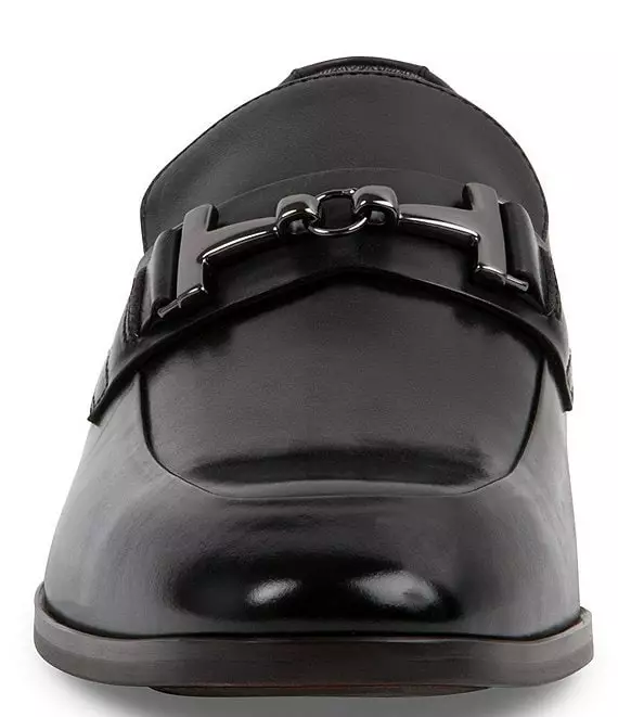 Steve Madden Men's Valon Leather Bit Embellishment Dress Slip-Ons