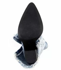 Steve Madden Livvy Denim Western Style Mid Boots