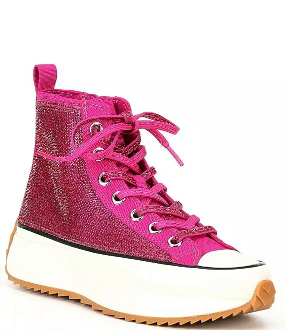 Steve Madden Shaft Rhinestone Embellished High Top Platform Sneakers - Afbeelding 3