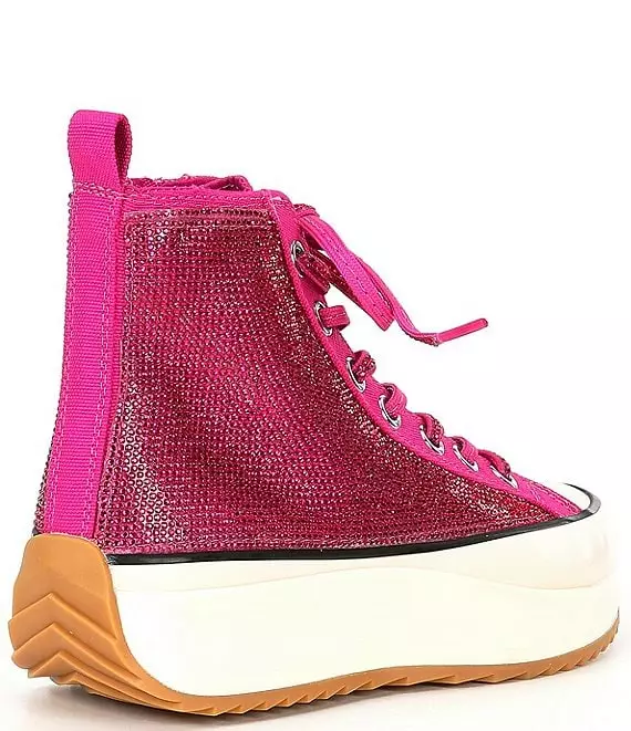 Steve Madden Shaft Rhinestone Embellished High Top Platform Sneakers - Afbeelding 4