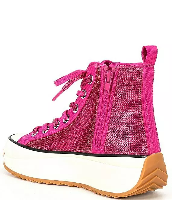 Steve Madden Shaft Rhinestone Embellished High Top Platform Sneakers - Afbeelding 2