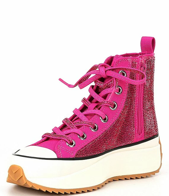 Steve Madden Shaft Rhinestone Embellished High Top Platform Sneakers