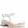 Steve Madden Lindie Metallic Vinyl Rhinestone Bow Dress Sandals