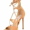 Steve Madden Carol Nubuck Suede Lace-Up Dress Sandals