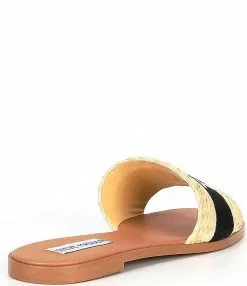Steve Madden Knox Raffia Tulum Destination Flat Sandals