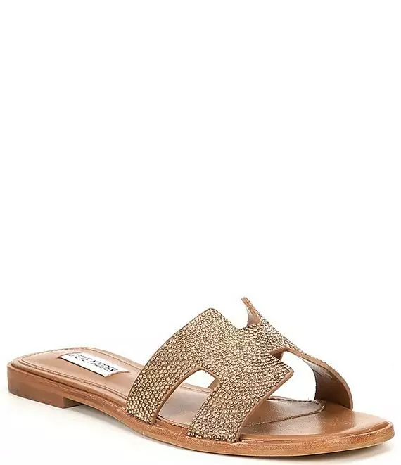Steve Madden Hadyn-R Rhinestone Embellished Flat Slide Sandals - Afbeelding 4