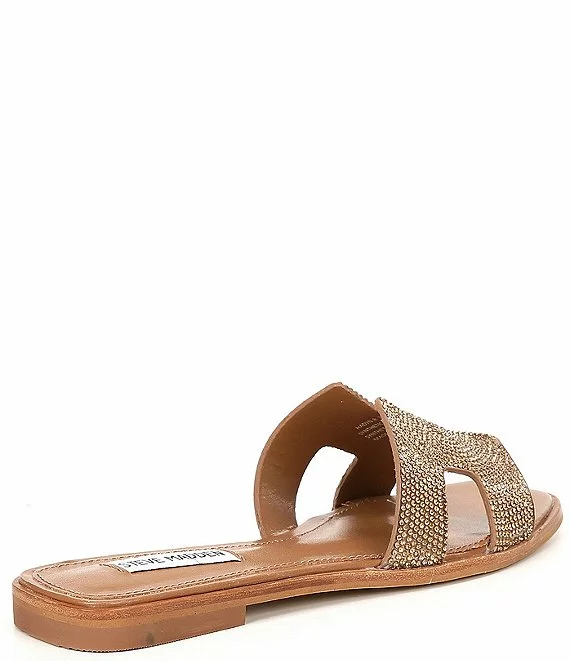 Steve Madden Hadyn-R Rhinestone Embellished Flat Slide Sandals - Afbeelding 2