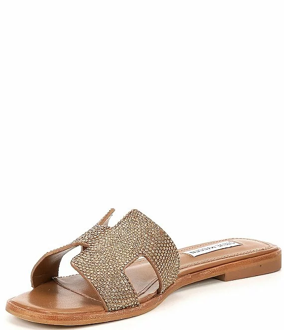 Steve Madden Hadyn-R Rhinestone Embellished Flat Slide Sandals - Afbeelding 6