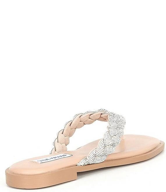 Steve Madden Amily-R Rhinestone Embellished Thong Sandals - Afbeelding 2