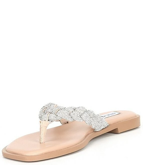 Steve Madden Amily-R Rhinestone Embellished Thong Sandals - Afbeelding 5