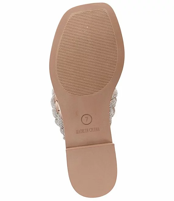 Steve Madden Amily-R Rhinestone Embellished Thong Sandals - Afbeelding 4