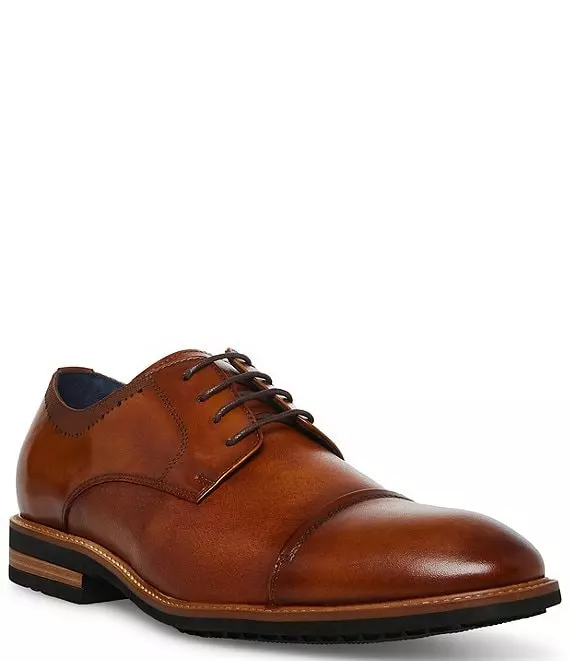 Steve Madden Men's Jento Leather Cap Toe Oxfords - Afbeelding 5