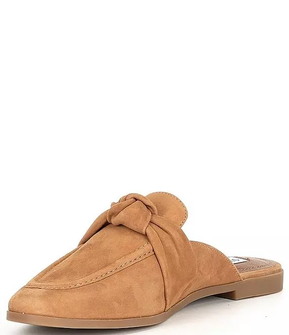 Steve Madden Chart Suede Knot Detail Flat Mules - Afbeelding 6