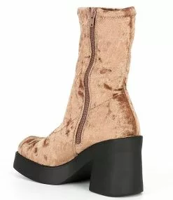 Steve Madden Klayton Velvet Platform Mid Boots