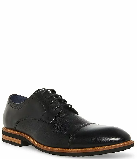 Steve Madden Men's Jento Leather Cap Toe Oxfords - Afbeelding 2