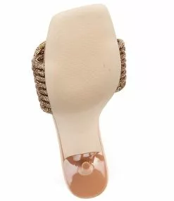 Steve Madden Applaud Rhinestone Embellished Dress Sandals