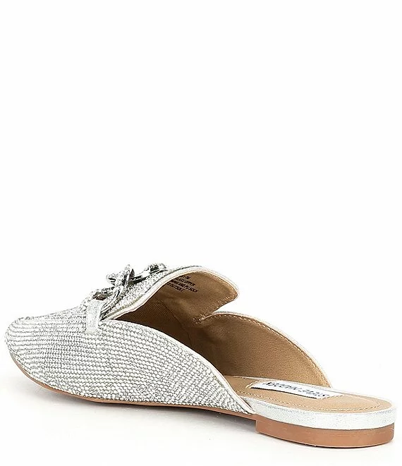 Steve Madden Finn Rhinestone Chain Detail Dress Mules - Afbeelding 6