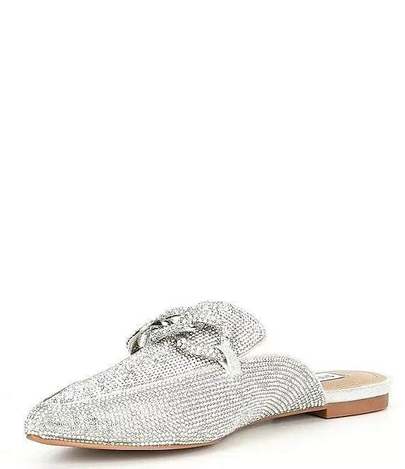 Steve Madden Finn Rhinestone Chain Detail Dress Mules - Afbeelding 2
