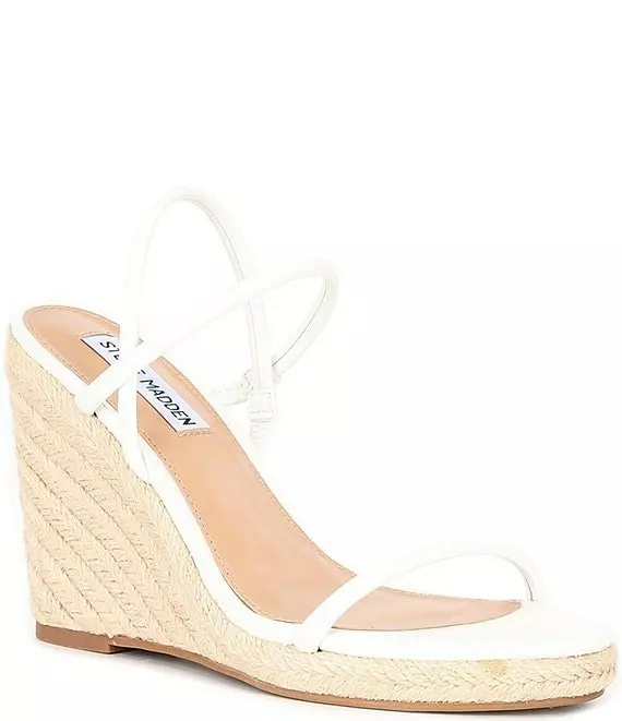 Steve Madden Udell Leather Espadrille Platform Wedge Sandals - Afbeelding 3