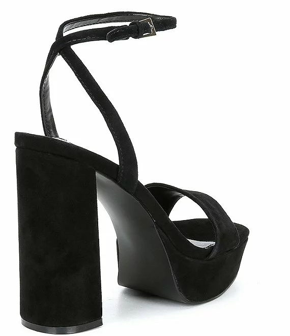 Steve Madden Lessa Suede Ankle Strap Platform Dress Sandals - Afbeelding 5