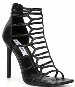 Steve Madden Upward Leather Caged Dress Sandals