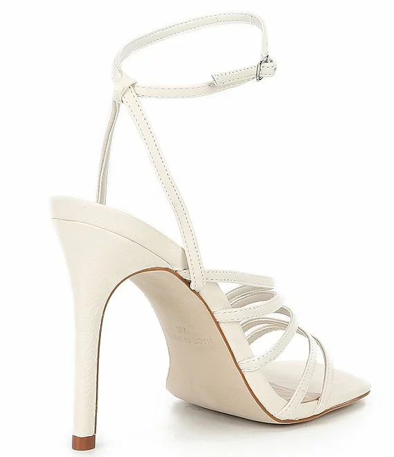 Steve Madden Kamila Leather Square Toe Strappy Dress Sandals - Afbeelding 6
