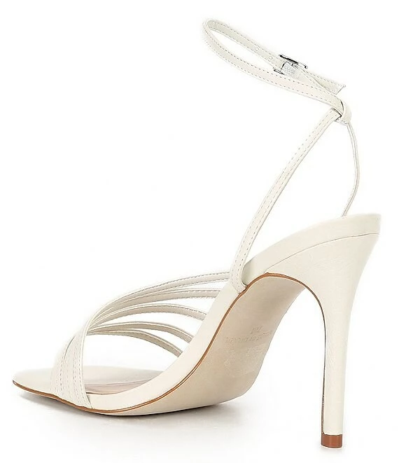 Steve Madden Kamila Leather Square Toe Strappy Dress Sandals - Afbeelding 3